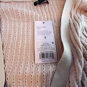 Wild Fable Ribbed Button-Down V-Neck Cardigan Sweater S Wild FableLong sleeves